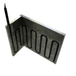 Aluminium plate with replaceable heater