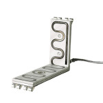 Machined L shape Aluminium heater with replaceable sq heaters